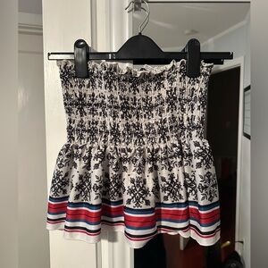 Zara Cropped Strapless Ruched Flowy Floral Silk Shirt Top Women’s Size M New